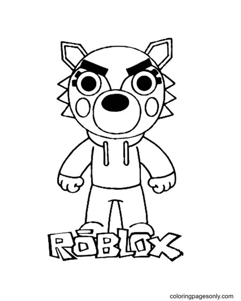 Roblox Piggy Soldier Coloring Pages Coloring Pages