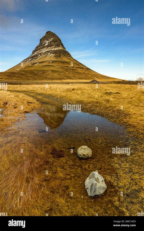 Mount Kirkjufell Grundarfjoerdur Snaefellsnes Peninsula Vesturland