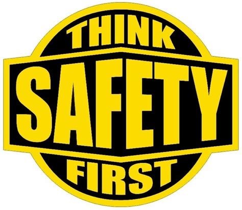 Check out our safety pin logo selection for the very best in unique or custom, handmade pieces did you scroll all this way to get facts about safety pin logo? THINK SAFETY FIRST HARD HAT STICKER YELLOW ON BLACK | eBay