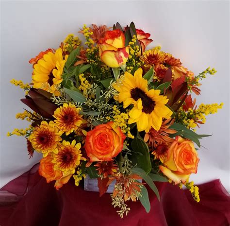 Autumn Wishes Bouquet In Escondido Ca Carousel Of Flowers