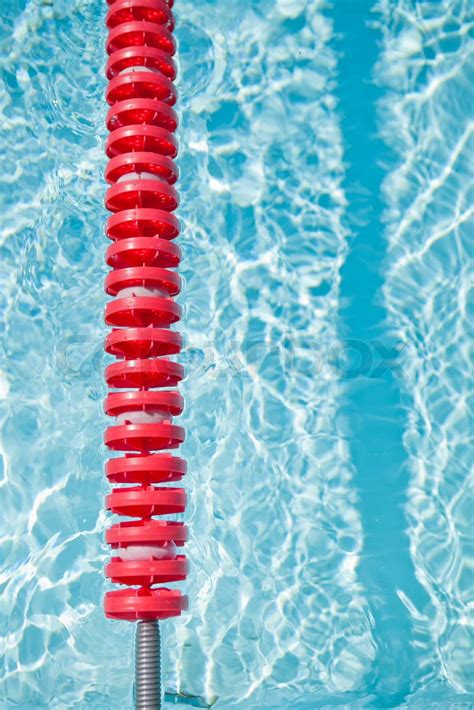 Swimming Pool And Lane Rope Stock Image Colourbox