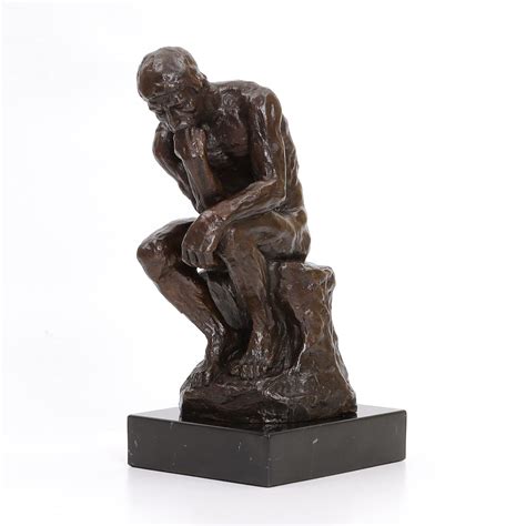 Buy The Thinker Statue By Rodin Bronze Famous Sculpture Figurine Replica Nude Man Art Home Decor