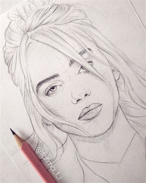 Billie Eilish Drawing High Quality Drawing Skill