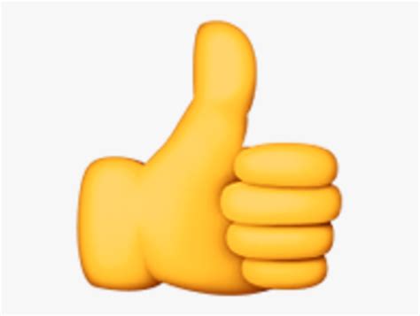 Black Hand Thumbs Up Emoji