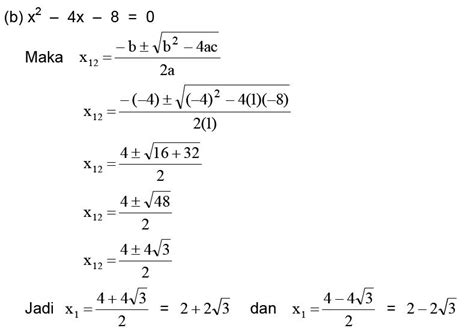 Menyelesaikan Persamaan Kuadrat Materi Lengkap Matematika Sma Smk Ma