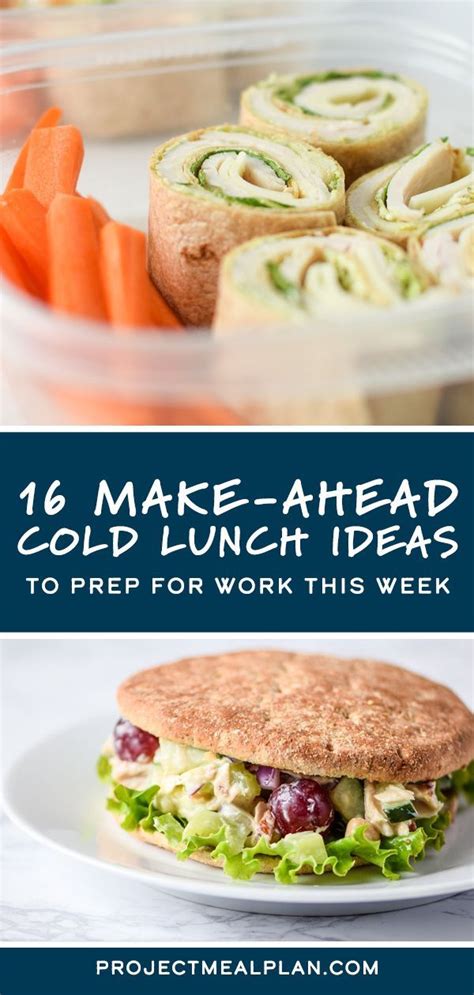 16 Make Ahead Cold Lunch Ideas To Prep For Work This Week Cold
