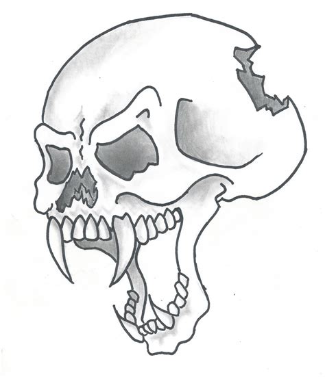 Sideways Skull Drawing At Getdrawings Free Download