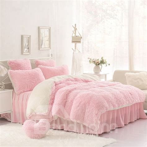 One Pink Pillow For Free Solid Pink And Creamy White Color Blocking