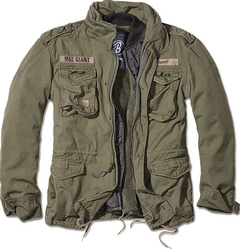 Brandit M65 Giant Military Parka Jacket Us Army Combat Zip Fleece Warm Winter Ebay
