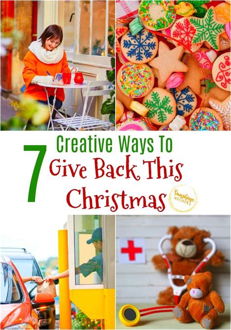 7 Creative Ways To Give Back This Christmas Make Sure You Remember The