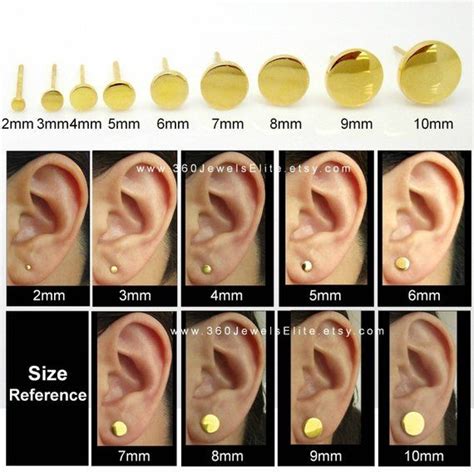 Starfruit Yellow Gold Stud Earrings Mens Earrings Fake Plug Etsy