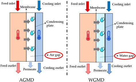 Water Free Full Text Techno Economic Assessment Of Air And Water Gap Membrane Distillation