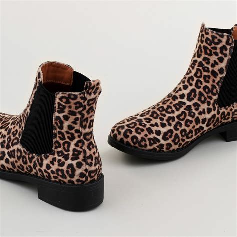 brilliant basics women s leopard print boots multi big w