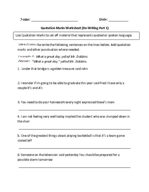 englishlinxcom quotation marks worksheets