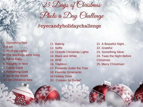 25 Days Of Christmas Photo A Day Challenge Photo A Day Challenge