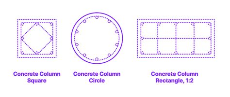 Concrete Column Circle Dimensions And Drawings