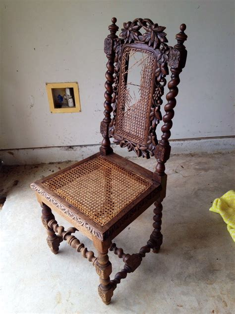 Before - 1850's Oak Barley Twist Chair Furniture Projects, Cool