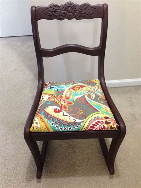 Choose from upholstered, wood and leather styles that you can mix and match with your dining table. 1940's Tell City Chair co Mahogany Duncan Phyfe sewing rocker. Chalk painted and new fabric on ...