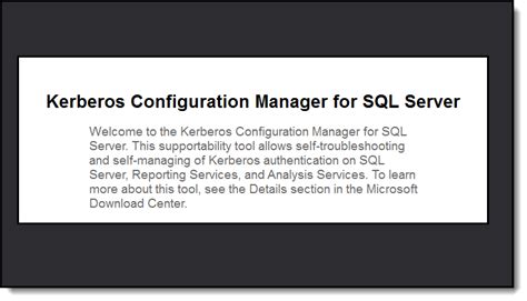 Quickly Resolve The Sspi Context Error For Sql Using The Kcm Tool