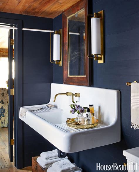 Benjamin Moores Polo Blue Homedecorideas Colorful Bathrooms Navy