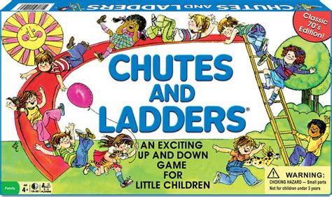 Classic Chutes And Ladders Board Game Kidoodles Toy Zone