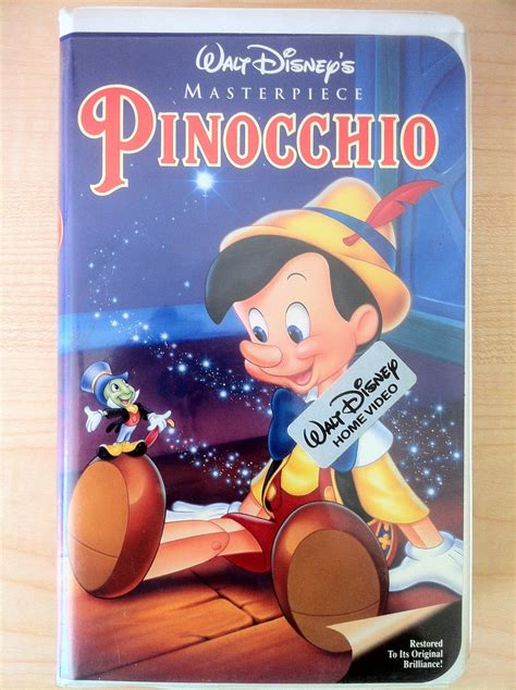Pinocchio Disney Masterpiece Restored Vhs 1993