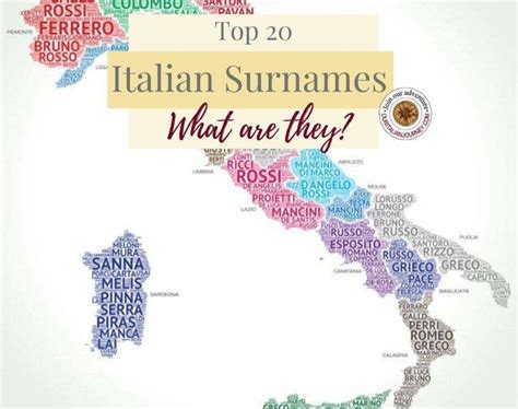 Top 20 Italian Surnames What Are They Our Italian Journey Republic