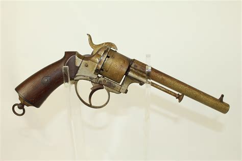 French Belgian Liege Lefaucheux Pinfire Revolver Antique Firearms 001