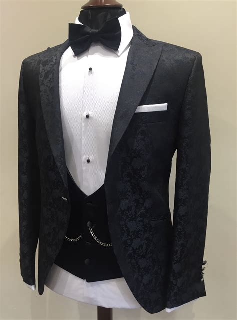 We provide the latest collection of suits for hire. Bespoke midnight-blue jacquard dinner suit | tux | dinner ...