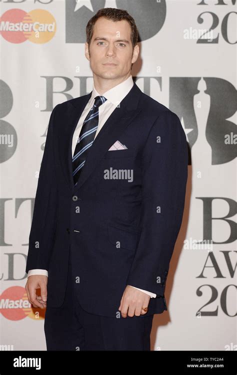 British Actor Henry Cavill Attends The Brit Awards At O2 Arena In