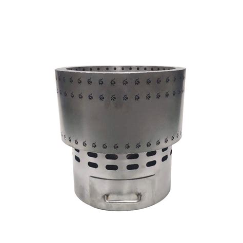 The flame genie fire pit uses an innovative design to burn wood pellets with a tall, bright flame that produces minimal ash. Stainless Steel 400mm Flame Genie Wood Pellet Fire Pit