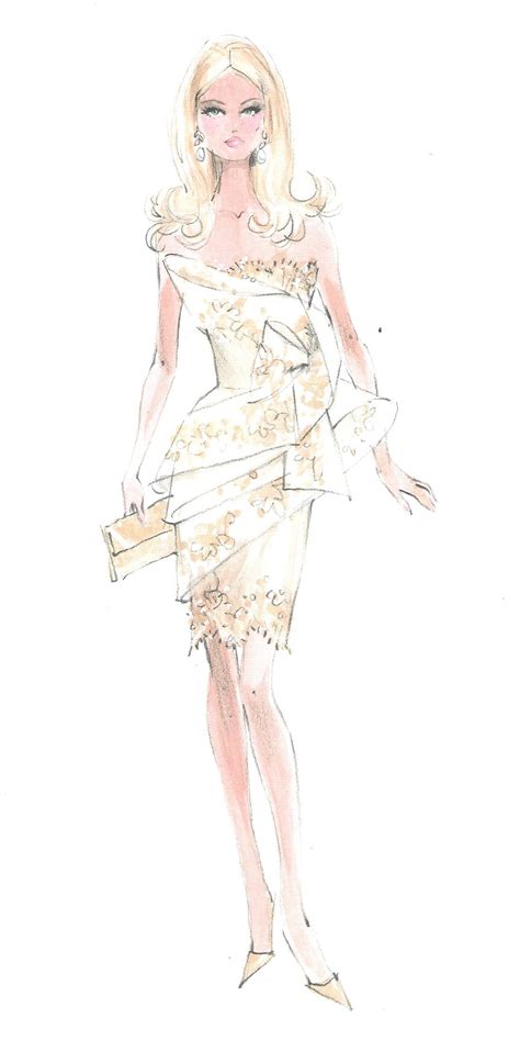 Barbie Haute Couture By Robert Best Barbie Fashion Sketches Fashion
