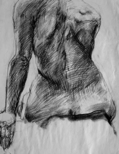 Charcoal Torso Study Clara Lieu Student Artwork Risd Fou Flickr