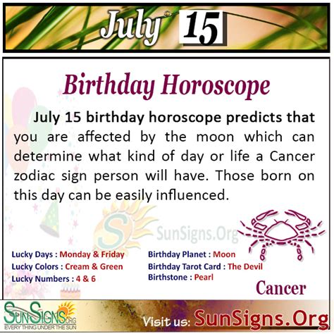 Cancer Lucky Days Horoscope And Astrology For Cancer Zodiac Sign