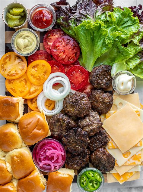 Slider Bar How To Build A Burger Board With Toppings