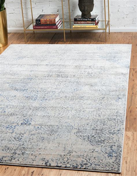 Laurel Foundry Modern Farmhouse Abbeville Graynavy Blue Area Rug