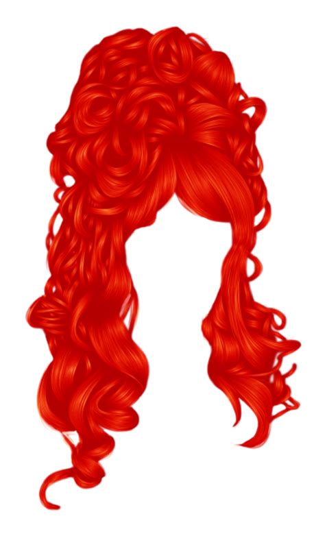 Hair Wig Red Freetoedit Hair Wig Sticker By Ionabondlopez