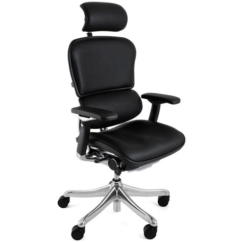 Ergohuman Plus Luxury Leather Office Chair With Headrest