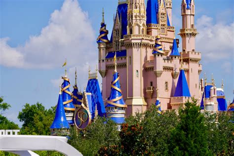 My Cinderella Castle Photos With 50th Anniversary Crest For The Worlds