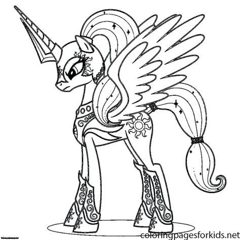My Pretty Pony Coloring Pages At Free Printable