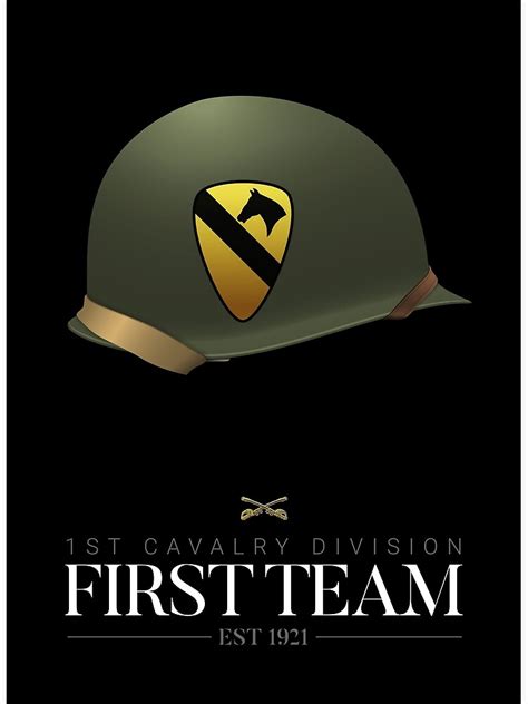 1st Cavalry Division First Team Art Print For Sale By