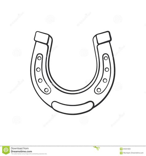 In verità il disegno mi lascia perplesso……il disegno è decisamente originale, se l'animale ritratto è davvero un cavallo. Doodle of horseshoe stock vector. Illustration of funny ...