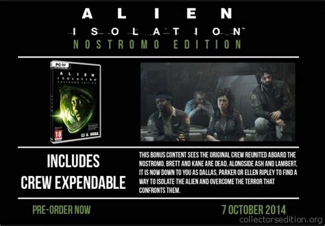 Alien Isolation Nostromo Edition Xb1 Americas