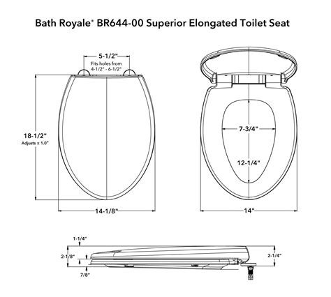 Round Toilet Seat Dimensions Ubicaciondepersonascdmxgobmx