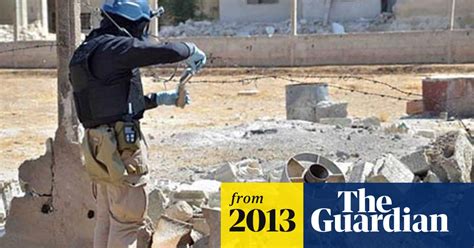 Un Weapons Inspectors Return From Syria As Clock Ticks Syria The