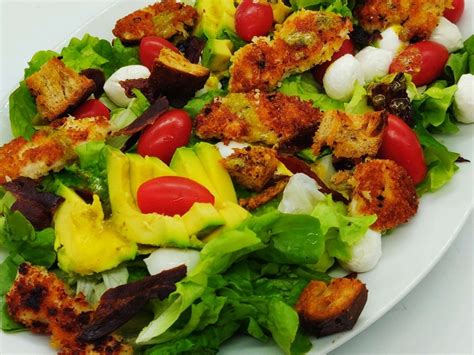 Recettes De Salade Au Poulet Et Croustillants