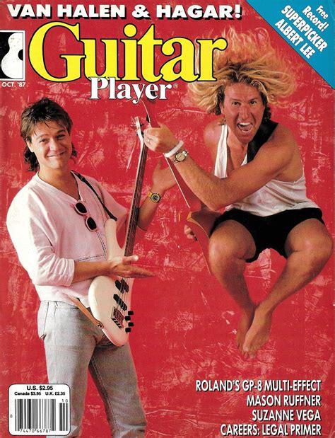 Van Halen Sammy Hagar Guitar Player Magazine 1987 Etsy Ireland