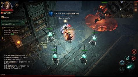 Diablo Immortal Crumbling Foundations Side Quests Location Library