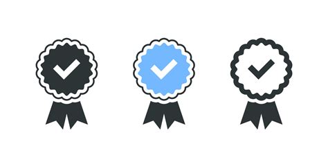 Guaranteed Signs Verification Icons Verified Badges Concept Icons