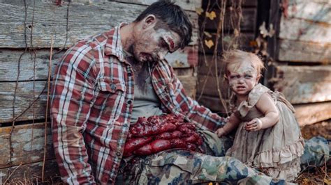 Video Halloween Portrait Qui Se Change En Zombi - Cette talentueuse photographe transforme son bébé en zombie pour une